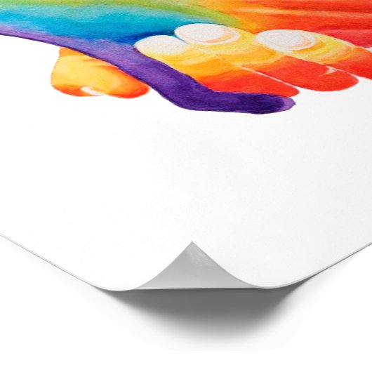 Alle hier sind willkommen poster (Ecke)