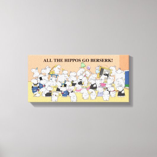 ALLE HIPPOS GEHEN BERSERK! Sandra Boynton Leinwanddruck (Vorderseite)