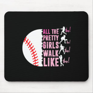 Alle hübschen Mädchen laufen lustig auf diese Weis Mousepad