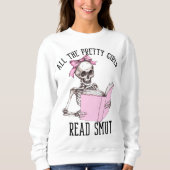 Alle Hübschen Mädchen lesen das Smut Smutty Book L Sweatshirt (Vorderseite)