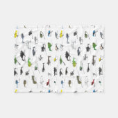 Alle Hubschrauber Fleecedecke (Vorderseite (Horizontal))