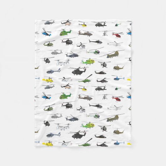 Alle Hubschrauber Fleecedecke (Vorderseite)