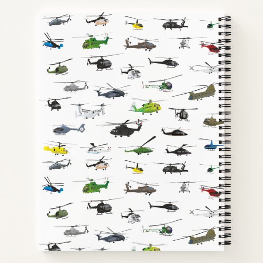Alle Hubschrauber Notizblock (Rückseite)