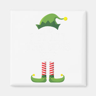 Alle Hunde Elf Matching Family Group Christm Magnet