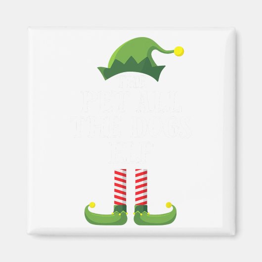 Alle Hunde Elf Matching Family Group Christm Magnet (Vorne)