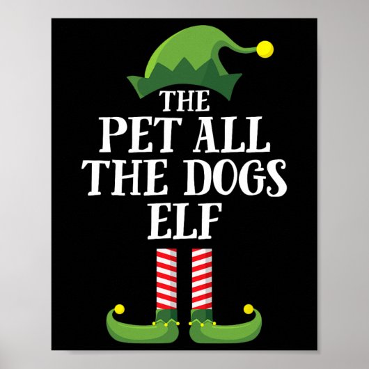 Alle Hunde Elf Matching Family Group Christm Poster (Vorne)