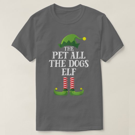 Alle Hunde Elf Matching Family Group Christm T-Shirt (Design vorne)