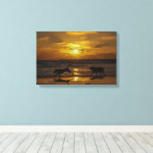 Alle Hunde gehen in den Himmel Leinwanddruck (Insitu (Holzboden))