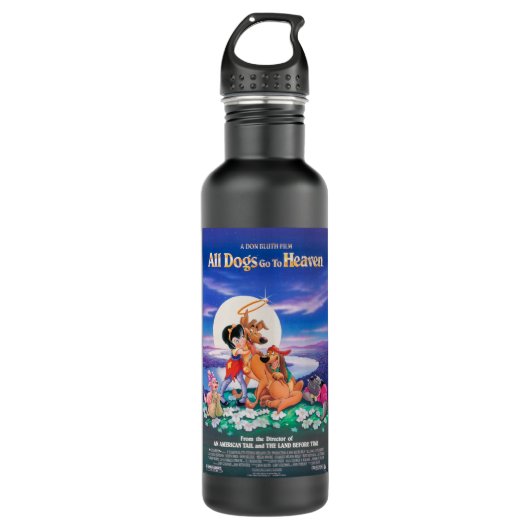 Alle Hunde gehen zum Heaven Classic T Shirt Edelstahlflasche (Vorderseite)