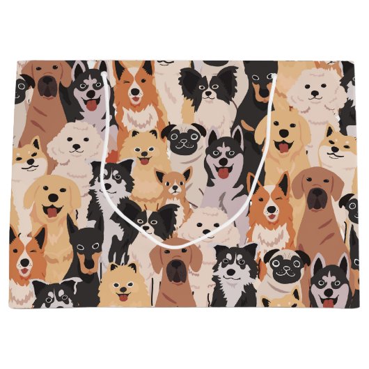 Alle Hunde Geschenktasche Große Geschenktüte (Vorderseite)