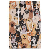 Alle Hunde Geschenktasche Mittlere Geschenktüte (Rückseite)