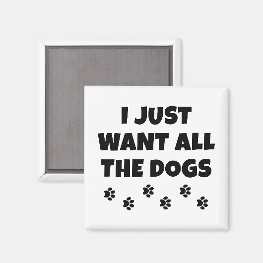 Alle Hunde Magnet (Vorderseite/Rückseite)
