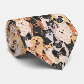 Alle Hunde Neck Tie Krawatte (Gerollt)