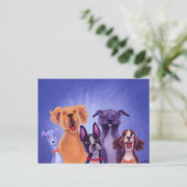 Alle Hunde Postkarte (Stehend Vorderseite)