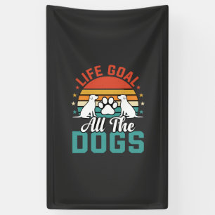 Alle Hunde Retro-Hundefreund Banner
