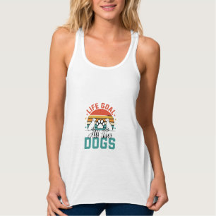 Alle Hunde Retro-Hundefreund Tank Top