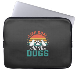 Alle Hunde Retro Hundeliebhaber Laptopschutzhülle