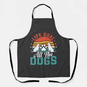 Alle Hunde Retro Hundeliebhaber Schürze