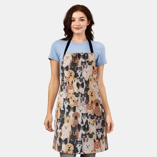 Alle Hunde Schürze (Getragen)