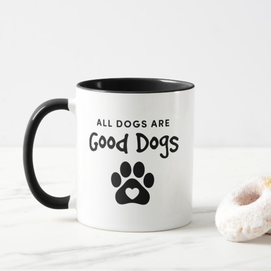 Alle Hunde sind gute Hunde Tasse (Mit Donut)