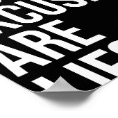 ALLE IHRE AUSGABEN SIND LIES POSTER (Ecke)