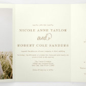 Alle in einem | 2 Foto Einladung zur Hochzeit (Innenseite Mitte)