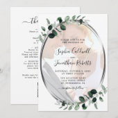 Alle in einem Eukalyptus-Foto Silberhochzeit Einladung (Vorne/Hinten)