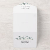 Alle in einem Eukalyptus Greenerity Wedding Einlad All In One Einladung (Außenbereich)