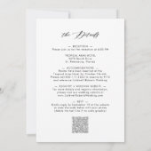 Alle in einer Eukalyptus-Kalligrafie-Hochzeit Einladung (Rückseite)