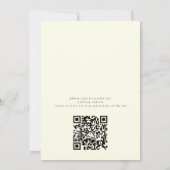 alle in einer Hochzeit qr code Orangenmohn Hochzei Einladung (Rückseite)