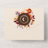 Alle in einer Hochzeitseinladung All In One Einladung (Rückseite)