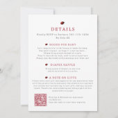 Alle in einer kleinen Liebe Bug QR Code Dusche Einladung (Rückseite)