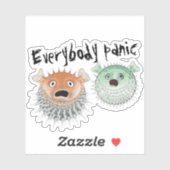 Alle in Panik Aufkleber (Blatt)