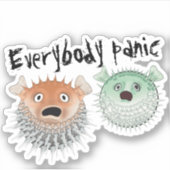 Alle in Panik Aufkleber (Vorderseite)