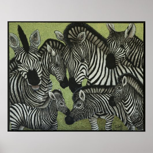 Alle in Schwarz und Weiß Poster (Vorne)