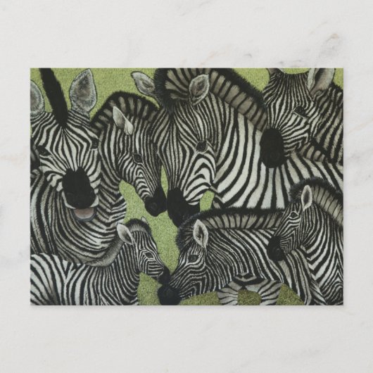 Alle in Schwarz und Weiß Postkarte (Vorderseite)