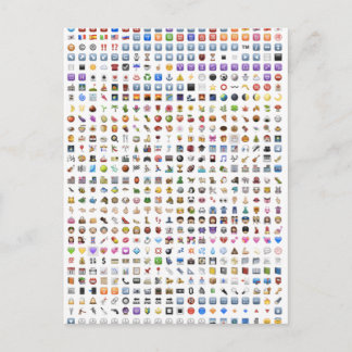 Alle iPhone / iOS Emojis Postkarte