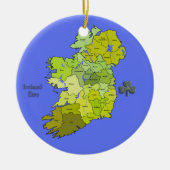 Alle irische Karte von Irland Keramikornament (Vorne)