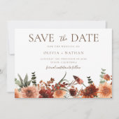 Alle Jahreszeiten göttlicher Boho Hochzeit speiche Save The Date (Vorderseite)