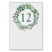 Alle Jahreszeiten Grüne Kranz-Hochzeit Tischnummer (Vorderseite)