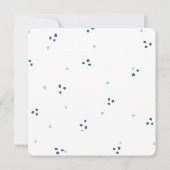 Alle Jahreszeiten Grünes Folienkränze Brautparty Einladung (Rückseite)