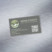 Alle Jahreszeiten moderne Rasenpflege und Logo für Magnetische Visitenkarte (Beispiel)