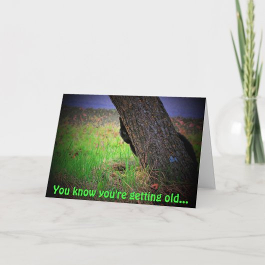 Alle jene Kerzen gemein werden Sie alt Karte (Vorderseite)