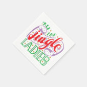 Alle Jingle Ladys Christmas | Napkin Serviette (Ecke)