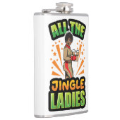 Alle Jingle Ladys Christmas Pajama Melanin X-m Flachmann (Rechts)