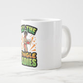 Alle Jingle Ladys Christmas Pajama Melanin X-m Jumbo-Tasse (Vorderseite Rechts)