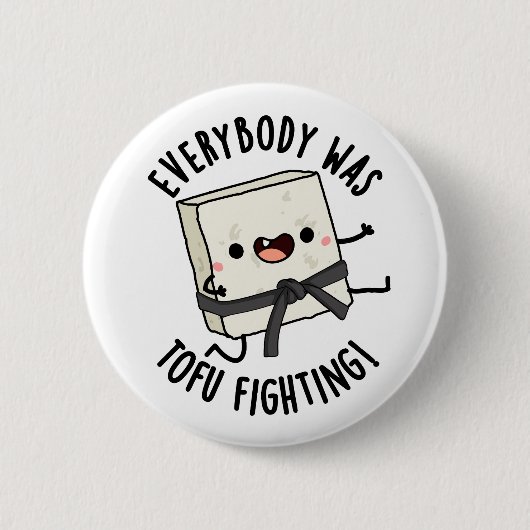 Alle kämpften gegen den sonnigen Food Pun Button (Vorderseite)