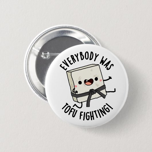 Alle kämpften gegen den sonnigen Food Pun Button (Vorne & Hinten)