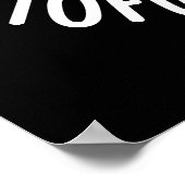 Alle kämpften gegen die Funny Food Pun Dark BG Poster (Ecke)