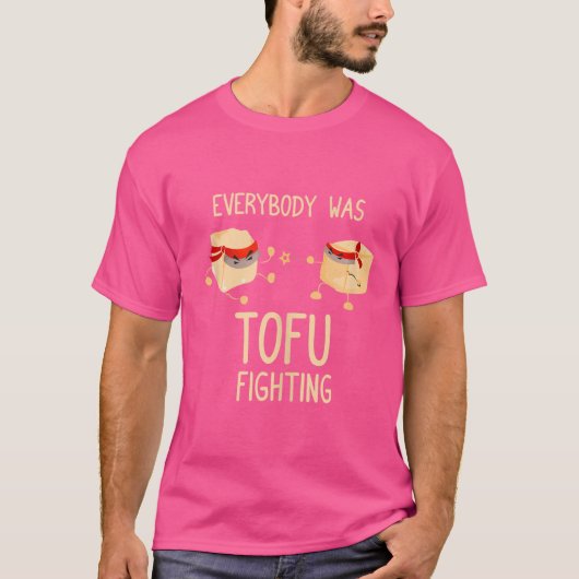 Alle kämpften gegen Tofu - Funny Kung Fu Martia T-Shirt (Vorderseite)